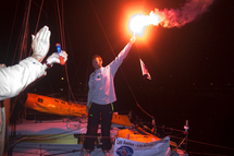 Bertrand Delesne, vainqueur express sur Les Sables – Les Açores – Les sables. Bertrand Delesne, vainqueur express sur Les Sables – Les Açores – Les sables.
