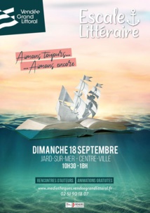 Jard-sur-Mer : Escales littéraires le dimanche 18 septembre de 10h30 à 18h00