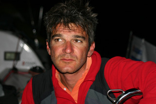 Frédéric Rivet, à bord de son Figaro "Vendée 1"  défendra les couleurs de la Vendée lors de la Transat Bénodet Martinique