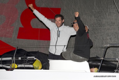 Sébastien Rogues et Fabien Delahaye ont franchi la ligne d’arrivée de la Transat Jacques Vabre à 23h 56min 00s (heure française) à Itajaí, au Brésil Sébastien Rogues et Fabien Delahaye ont franchi la ligne d’arrivée de la Transat Jacques Vabre à 23h 56min 00s (heure française) à Itajaí, au Brésil