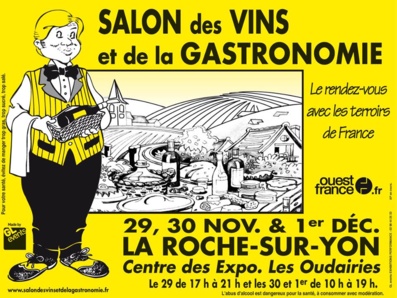 1° édition du salon des vins et de la gastronomie de la Roche-sur-Yon du 29 novembre au 1°décembre
