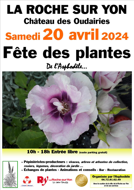 La Roche sur Yon : fête des plantes ce samedi  20 avril