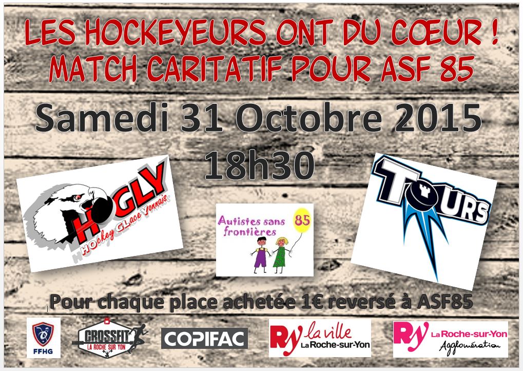 Le samedi 31 octobre 2015 à 18h30 le HOGLY reçoit TOURS. Le samedi 31 octobre 2015 à 18h30 le HOGLY reçoit TOURS.
