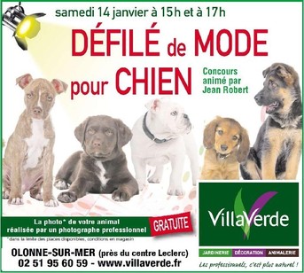 Défilé de mode pour chiens à Olonne-sur-Mer le samedi 14 janvier 2012