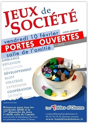 Portes Ouvertes de l’association Les Tables d'Olonne le vendredi 10 février 2012 Portes Ouvertes de l’association Les Tables d'Olonne le vendredi 10 février 2012