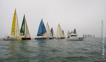 10h08 : Bon départ de la 10ème édition de la Solo Figaro Massif Marine