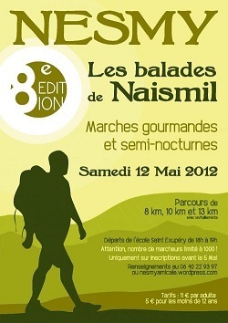 8e édition des Balades de Naismil le samedi 12 mai : A vos marches ! 8e édition des Balades de Naismil le samedi 12 mai : A vos marches !
