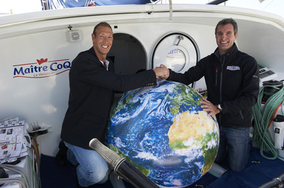 Alain Bernard, parrain du Maître CoQ de Jérémie Beyou, skipper Vendée Globe !