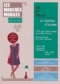 8 créatrices seront présentes sur le Marché Mobile au Château d'Olonne les 26, 27 et 28 mai
