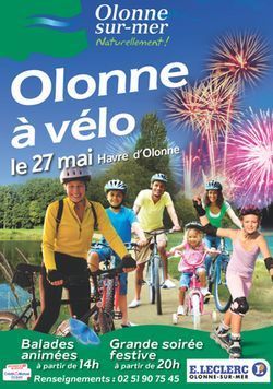 Tous à vélo à Olonne-sur-Mer ce dimanche 27 mai Tous à vélo à Olonne-sur-Mer ce dimanche 27 mai