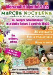 Marché nocturne au Potager Extraordinaire à la Mothe Achard le mercredi 25 juillet