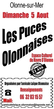 21e Puces Olonnaises le dimanche 5 août 21e Puces Olonnaises le dimanche 5 août