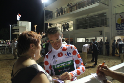 Thomas Voeckler proche de ses fans