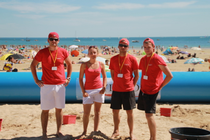 Sergi et Montserrat, sculpteurs professionnels sont aux Sables d'Olonne