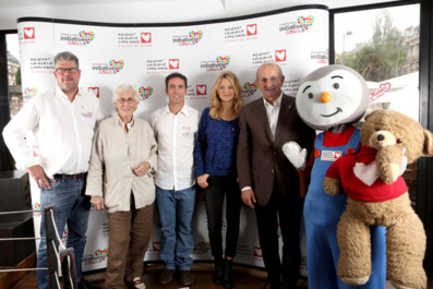 De gauche à droite : Franck Vallée, Francine Leca, Tanguy de Lamotte, Virginie Efira, Patrice Roynette et Tchoupi.