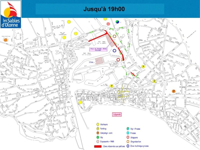 Circulation et parkings durant les trois semaines précédent le départ du Vendée Globe