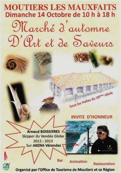 Arnaud Boissières : l'invité d'honneur du marché d'automne à Moutiers-les-Mauxfaits Arnaud Boissières : l'invité d'honneur du marché d'automne à Moutiers-les-Mauxfaits