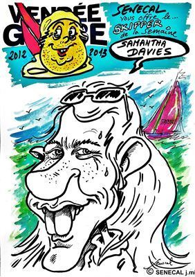 Les skippers du Vendée Globe caricaturés