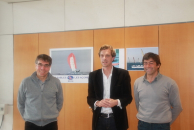 Jean-Louis Parent Directeur de l'Iso, Stéphane Tournade, Chargé des activités nautiques et Philippe Vallée, responsable de formation à l'Iso.