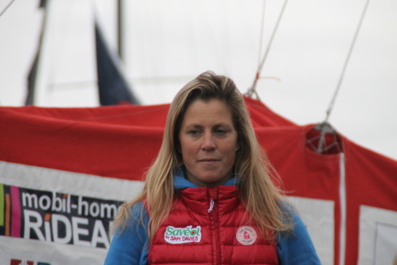 Samantha Davies avant le départ du Vendée Globe