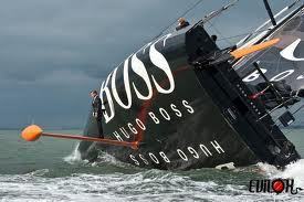 Hugo Boss heurte un objet non identifié causant des dommages sur un safran et détruisant un hydro générateur. Hugo Boss heurte un objet non identifié causant des dommages sur un safran et détruisant un hydro générateur.