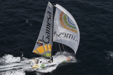 31 janvier : A la latitude des Canaries, et au plus court autour de l'anticyclone des Açores 31 janvier : A la latitude des Canaries, et au plus court autour de l'anticyclone des Açores