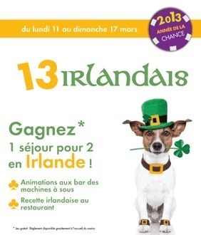 Gagnez un séjour pour 2 en Irlande avec JOA Casino