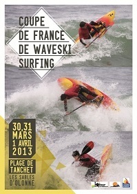 Les Sables d'Olonne accueillent la coupe de France de Waveski-Surfing 2013