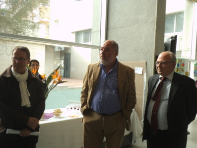 De gauche à droite : Norbert Delph, Président de l'Amicale d'Olonne sur Mer, Jean-Paul Picard, Président de l'Amicale des Sables et Bernard Chabirand, Chargé du développement culturel