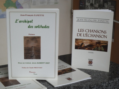 Les deux recueils de Jean-François Zanette Les deux recueils de Jean-François Zanette