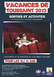 L'accueil de loisirs de l'Armandèche vous attend les mercredis et pour les vacances de la Toussaint ! L'accueil de loisirs de l'Armandèche vous attend les mercredis et pour les vacances de la Toussaint !