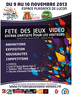 Luçon : fête des Jeux Vidéo 2013 les 9 et 10 novembre 