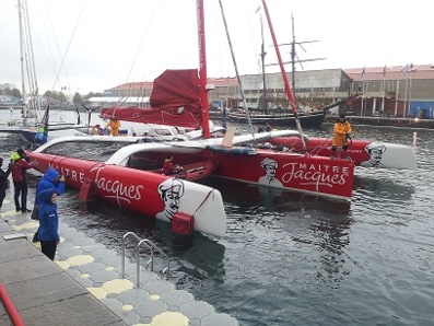 Transat Jacques Vabre : départ ponton pour Maître Jacques Transat Jacques Vabre : départ ponton pour Maître Jacques