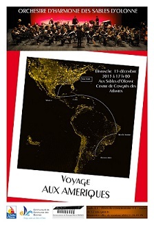 L'Orchestre d'Harmonie des Sables d'Olonne en représentation le dimanche 15 décembre