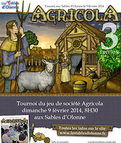 3ème Tournoi du jeu de société Agricola le dimanche 9 février 3ème Tournoi du jeu de société Agricola le dimanche 9 février