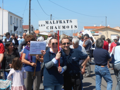 Manifestation contre le projet rue des Sauniers