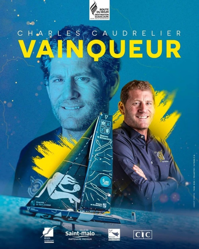 Route du Rhum victoire de Charles Caudrelier