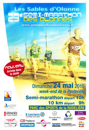 Semi-marathon des Olonnes dimanche 24 mai à 10h00 Semi-marathon des Olonnes dimanche 24 mai à 10h00