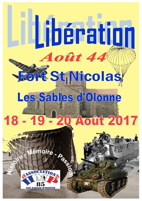 La Ville des Sables fête sa libération les 18, 19 et 20 août 