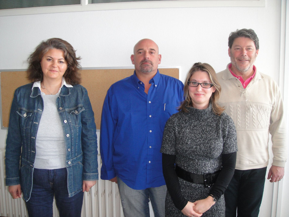 De gauche à droite : Géraldine Lombard, Sébastien Lebrun, Rébecca Bougard et Denis Liégeois