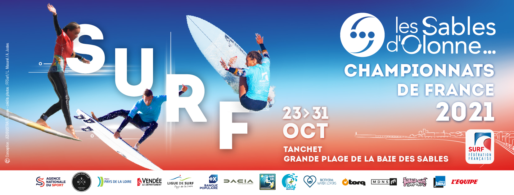 Championnats de France de Surf du 23 au 31 octobre Championnats de France de Surf du 23 au 31 octobre