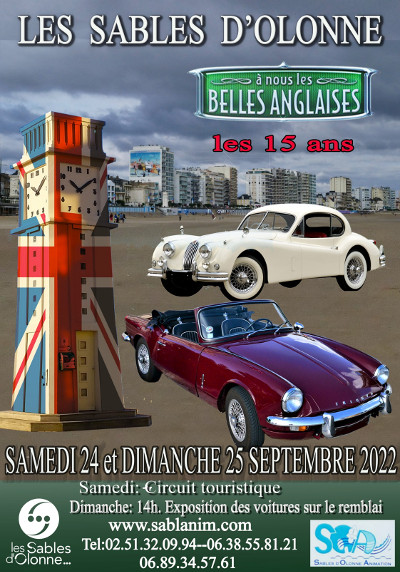 Et aux Sables d'Olonne Les Belles Anglaises fêtent leurs quinze ans les 24 et 25 septembre prochain. Et aux Sables d'Olonne Les Belles Anglaises fêtent leurs quinze ans les 24 et 25 septembre prochain.