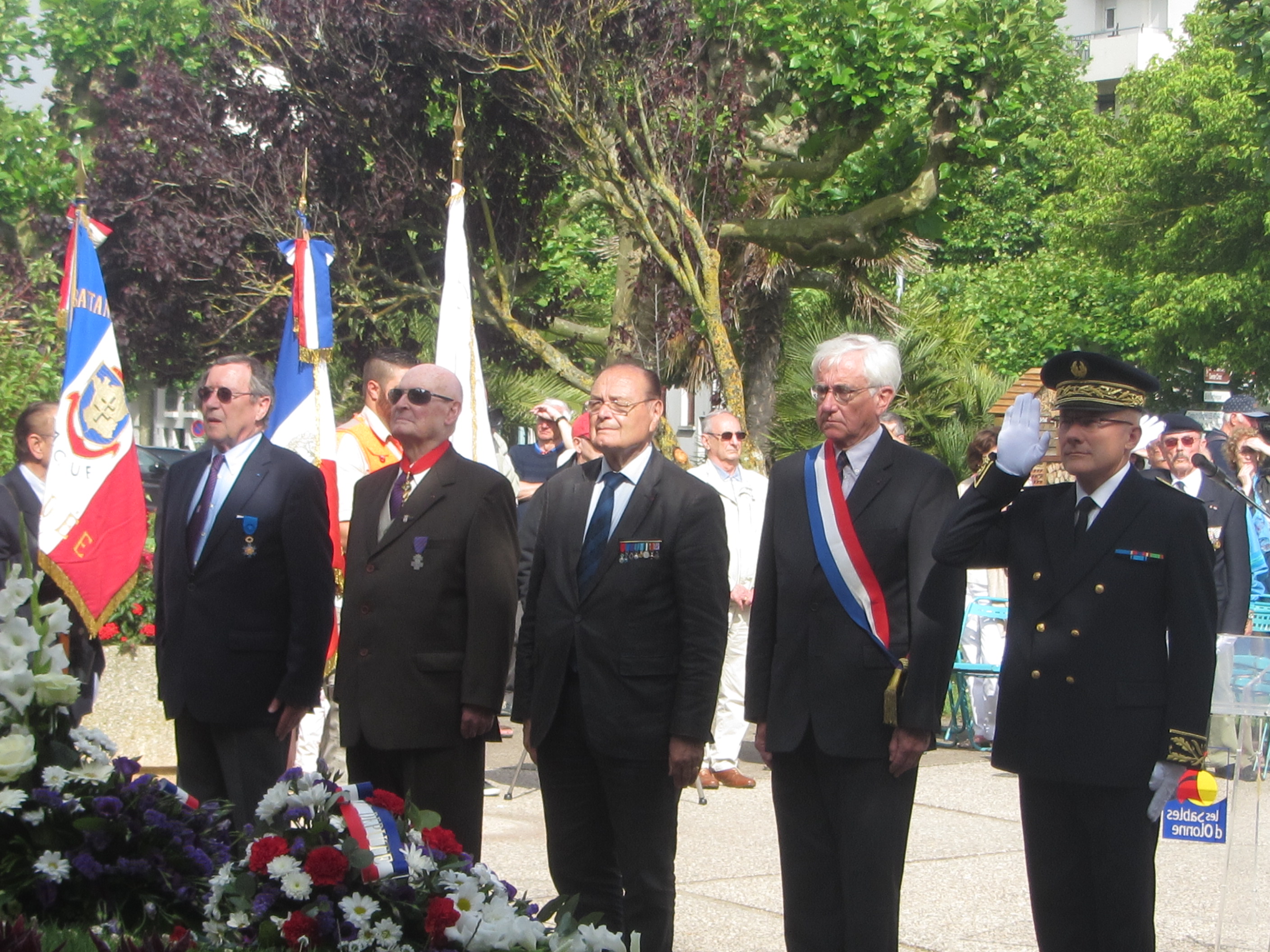 Une cérémonie ordinaire  le jeudi 18 juin jour de commémoration de l'Appel du Général de Gaulle  