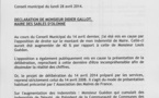 Didier Gallot, Maire des Sables d'Olonne rétablit la vérité hier soir concernant son indemnité de Maire et celles de ses adjoints.