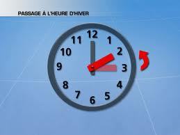 Dimanche 27 octobre: il faut changer d'heure Dimanche 27 octobre: il faut changer d'heure