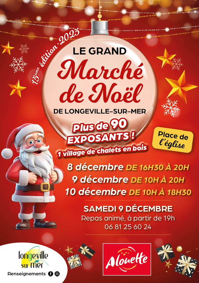 Le marché de Noël de Longeville-sur-Mer revient les 8,9 et 10 décembre 