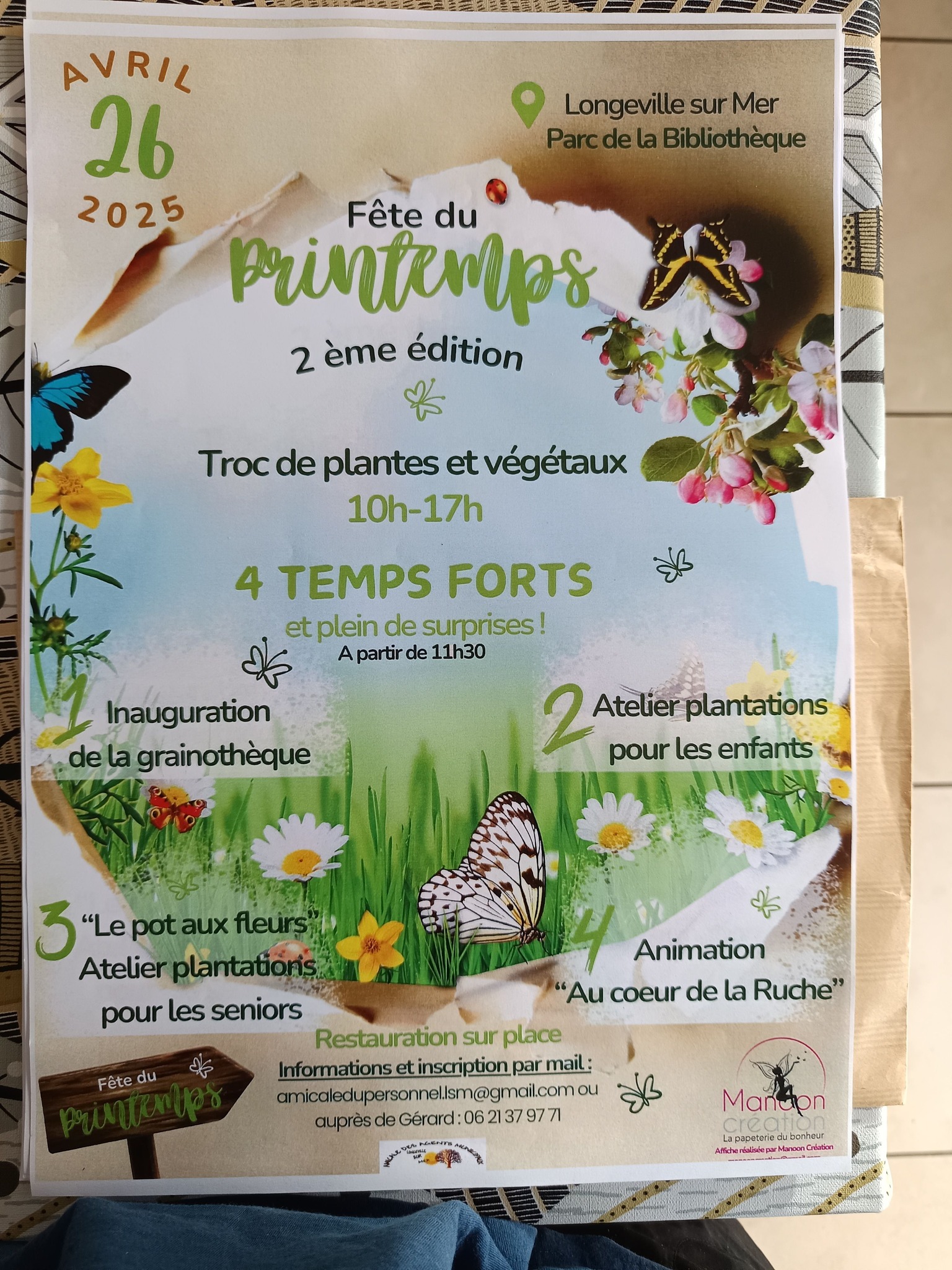 Fête du printemps le samedi 26 avril 