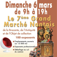 Dimanche 6 mars 2011, une journée exceptionnelle à ne pas manquer au MIN de Nantes, pour tous les passionnés de brocantes et d’antiquités, les chineurs et collectionneurs.