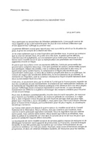 Bayrou accuse Sarkozy de «valider la thèse du Front national» Bayrou accuse Sarkozy de «valider la thèse du Front national»
