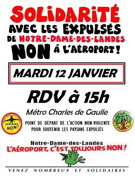 Mardi 12 janvier rendez-vous à 15h00 Mardi 12 janvier rendez-vous à 15h00